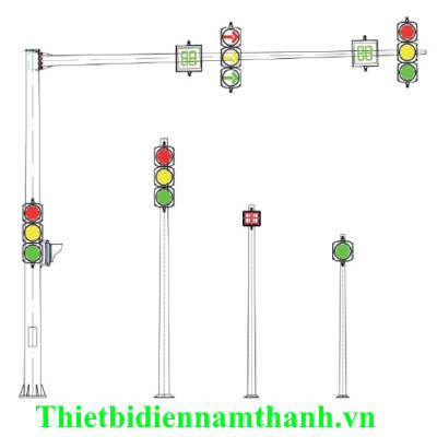 CỘT ĐÈN TÍN HIỆU GIAO THÔNG 6.2M - TAY VƯƠN 5M